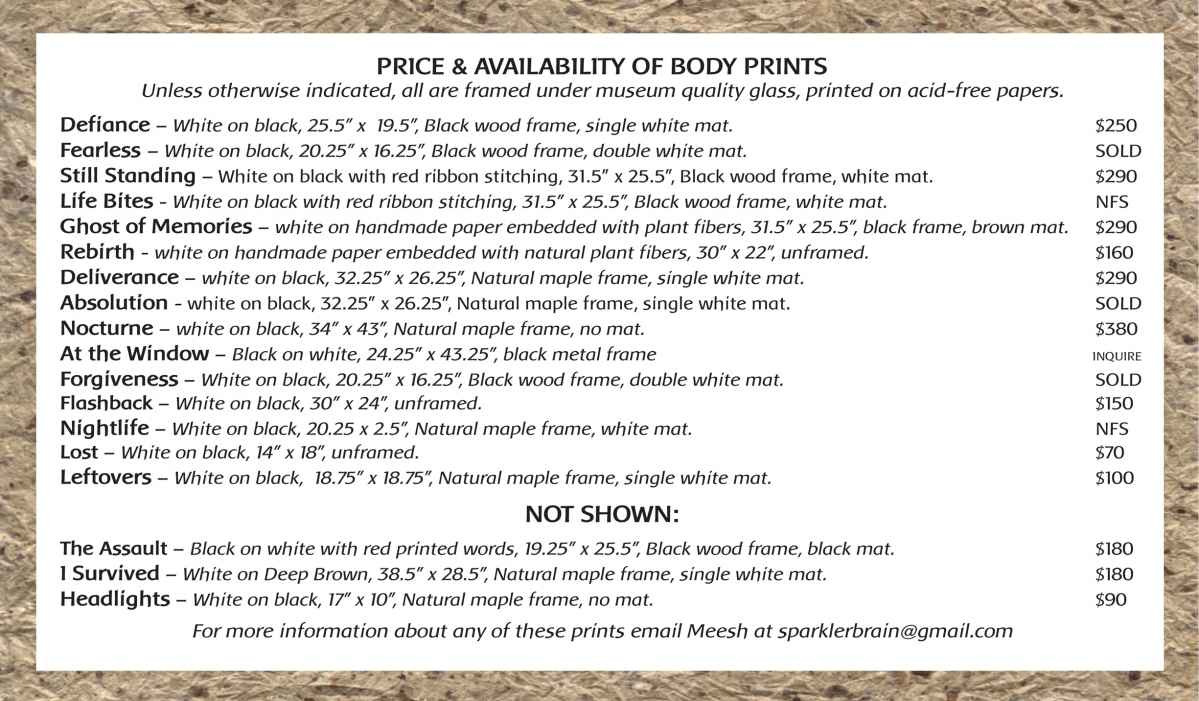 body-print-price-sheet